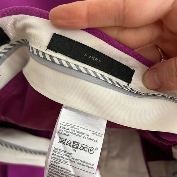 *Excellent Pre-Loved* Banana Republic Vibrant Pink Ankle Pants - Picture 4 of 4